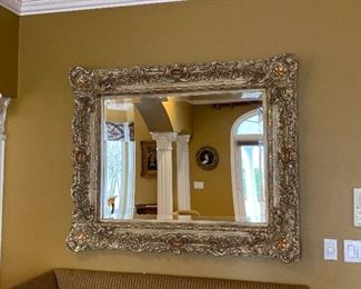 Large Ornate Gold Mirror 55” x 44” $385