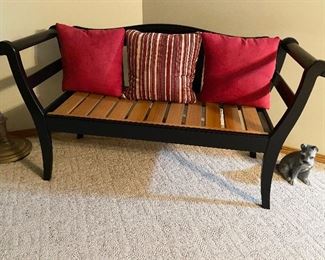 Adorable wood bench
