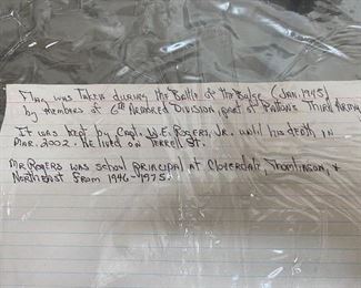 Captured WWII German flag, photos removed by EstateSales.net