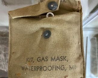 WW2 U.S. Gas Mask Waterproofing Kit