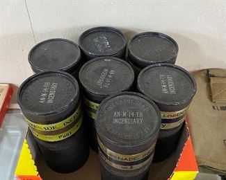 Empty Grenade Cannisters