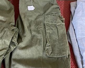 WW2 U.S. Herringbone Pants with Cargo Pockets