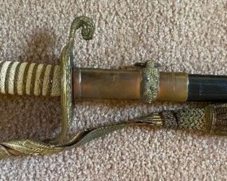 Nice U.S. Navy Model 1852 Officers Sword ( Made in U.S.A. )
