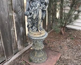 Large Statue Of Mother & 2 Children