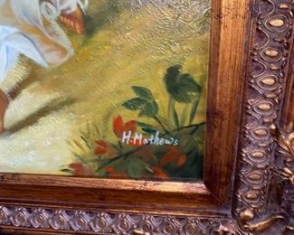 H. MATHEWS OIL ON CANVAS PAINTING
34”L x 30”W