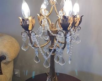 CRYSTAL CANDELABRA LAMPS
28” HEIGHT