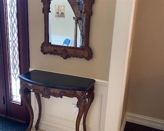 HALLWAY TABLE & MIRROR
TABLE MEASURES
30”L x 14”D x 31”H
MIRROR MEASURES
34”L x 23”W