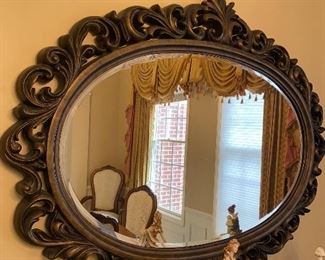 LARGE OVAL MIRROR
54”L x 43”W x 2”D