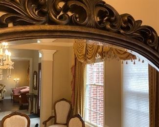 LARGE OVAL MIRROR
54”L x 43”W x 2”D