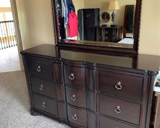 DRESSER WITH MIRROR
DRESSER 64”L x 18”D x 37.5”D
MIRROR 44”L x 38”H