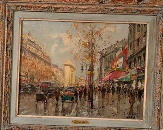 Jean Salabet oil on canvas signed