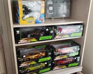 Radio control cars and collectible cars