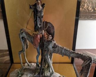 Ain't he good lookin'?!?                                                                   This is the original Lo Scricciolo porcelain figurine "Don Quixote", signed H. Colombo.