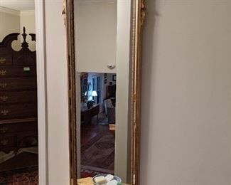 Vintage Italian gilt wood wall mirror, by LaBarge. 