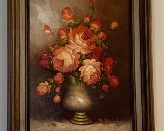 O’ Donahue oil painting, still life. 