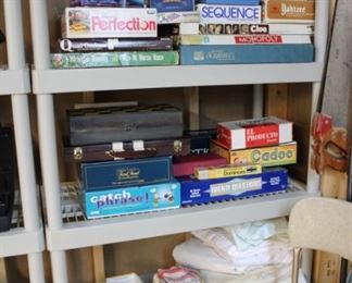 SHELVING, BOARD GAMES