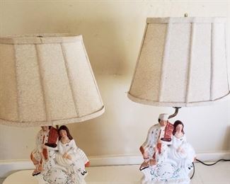 Staffordshire lampsFlat Back Bonnie Prince Charlie