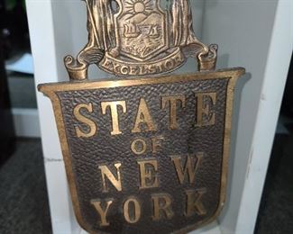 Original NY State License Plate Car Topper