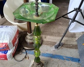 Green Depression Ashtray