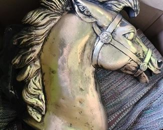 Horse Head Wall Plaque Sculptures