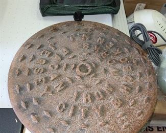 Original Jersey City Manhole Cover