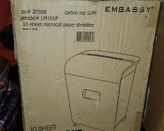 Embassy Paper Shredder (NEW!)