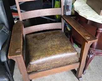 Leather Rocking Chair