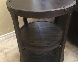 Matching side table.  Western appeal