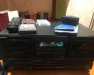 Amplifier and disc /tape components stereo equipment 