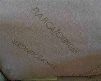 Barcalounger label