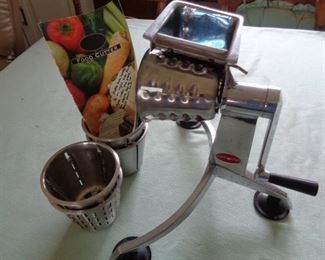 Health Craft food cutter with attachments and book