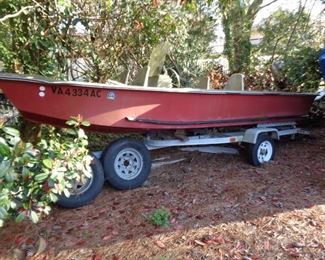 John boat with trailer