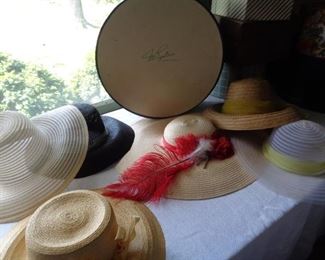 Vintage hats and hat boxes