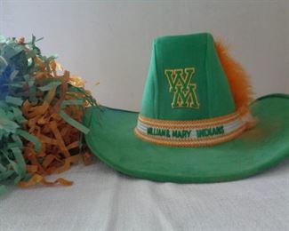 Vintage College of William and Mary hat and pompom
