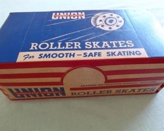 vintage roller skates in original box