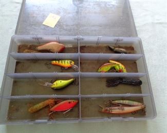 lures and tackle box