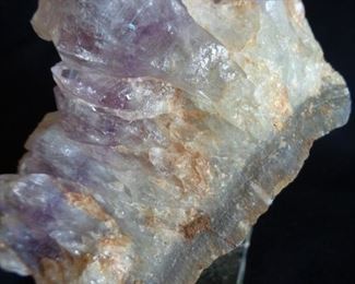 close up of amethyst geode