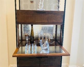 Crate & Barrell Bar Cabinet