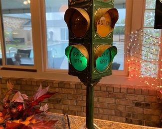 Vintage Traffic Signal Bar Light