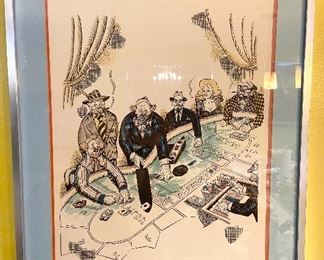 Signed George Crionas “Baccarat” print