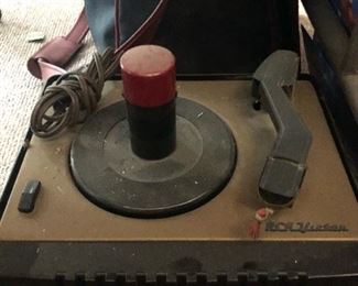 One of Two Vintage RCA Turntables