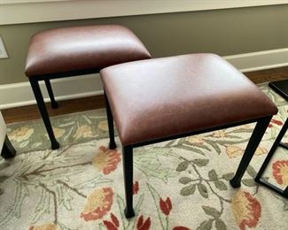 Pair of Pottery Barn “Tanner” stools in Like New condition