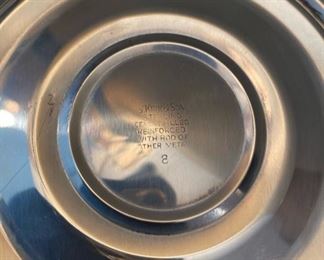 Pair of sterling silver candlesticks by S. Kirk & Son