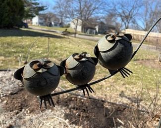 Very fun kinetic “Whirly birds” garden sculpture