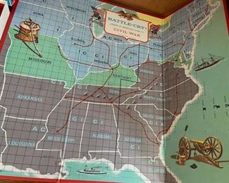1962 American Heritage Battle-Cry A Civil War Game board game