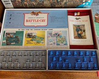 1962 American Heritage Battle-Cry A Civil War Game board game