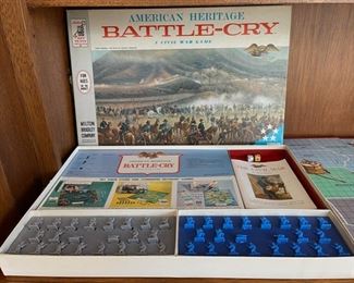 1962 American Heritage Battle-Cry A Civil War Game board game