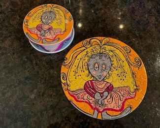 Rare Like New 1968 A Thingie Jigsaw Puzzle in a Thingie Box “Merry Married Mouse” puzzle