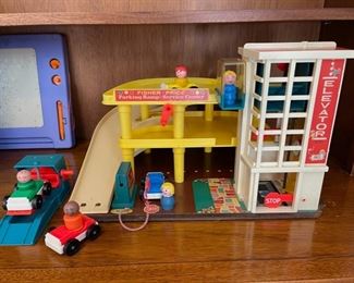 1970’s Fisher Price Parking Ramp Service Center