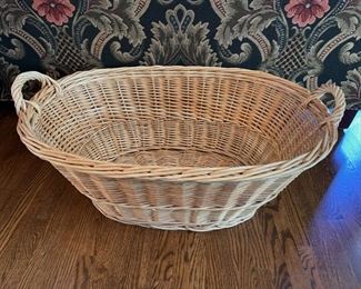 Extra Large vintage wicker basket